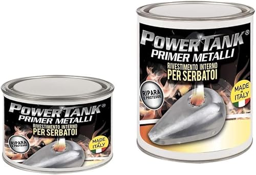Power Tank - Trattamento Primer Metalli Ripara Serbatoio Big 720 Grammi - Per Serbatoio Alluminio Acciaio - Kit Big 720 Grammi - Ideale Per Auto,Moto,