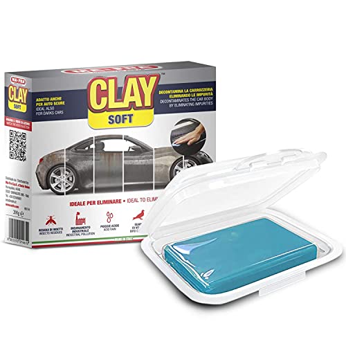 Mafra, Clay Bar Dark, Pasta In Argilla Decontaminante Per Una Finitura Liscia E Brillante, Elimina Guano, Insetti E Residui Ferrosi, Per Auto Scure
