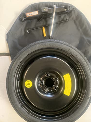 Kit Ruotino Di Scorta In Ferro 18" 125/70 R18 Compatibile Con Mercedes Classe A, B, C, Cla, Cls, Slc, Gla, Glb No Amg Con Cric, Chiave E Sacca