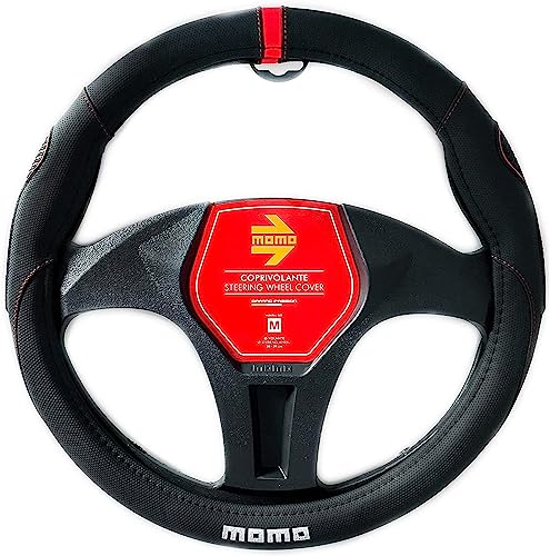 Momo Coprivolante Universale In Poliuretano Nero E Rosso