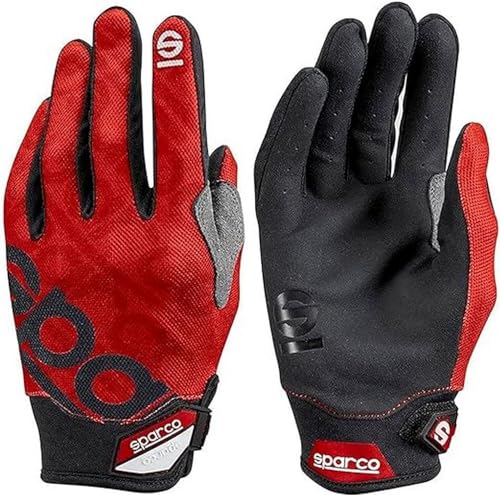 Sparco Meca 3 Guanti Taglia 11 (L) Rosso