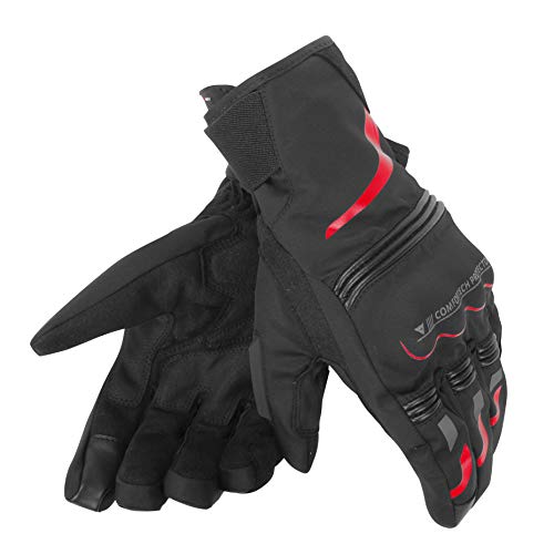 Dainese 1815872_R08_S Guanti Unisex, Nero/Rosso,Taglia Small