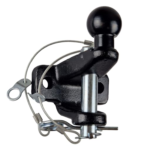 Doblit Gancio Di Traino A Sfera | 3500 Kg Max Rimorchio | Giunto Legale Per Rimorchio Su Strada | Omologato E11 R55 | Sfera Standard Da 50 Mm E Perno
