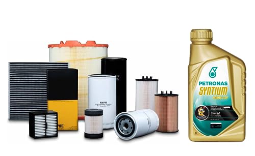 Kit Tagliando Con 4 Filtri Misti Per Motori 1.3 Multijet (Filtro Olio, Filtro Aria, Filtro Carburante E Filtro Abitacolo) + 4 Litri Olio Motore Seleni