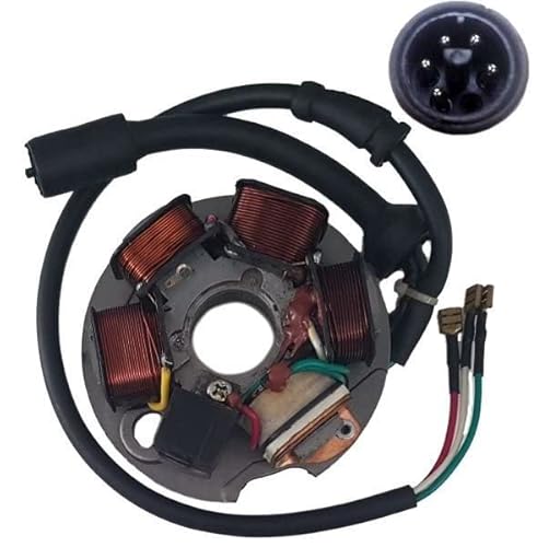 Statore Campo Magnetico A 5 Bobine E 8 Cavi Compatibile Vespa Pk Ape Hp 50