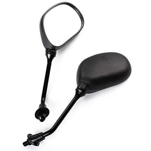 A-Pro Specchietti 10Mm Coppia Nero Retrovisori Universali Scooter Moto