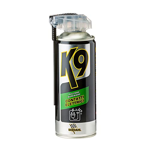 Bardahl K9 - Pulitore Per Contatti Elettrici Superiore, Spray Contatti Elettrici, Detergente Per Materiale Elettrico, Lubrificante Spray Per Eliminare