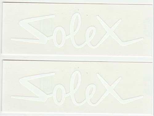 Cyclingcolors 2X Adesivi Adesivo Bianco Solex Velosolex 2200 3300 3800 5000 Losanga Bici Moto Vintage Epoca