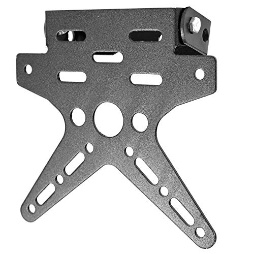 Support Lateral Plaque Immatriculation Universel Noir