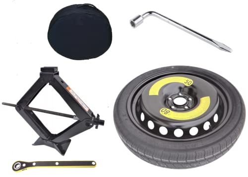 Kit Ruotino Di Scorta 135/90 R17 Compatibile Con Bmw X1 F48, X3 G01 (No M Sport O M Performance) Mercedes Gla, Glb, Vito, Classe E, Con Cric, Chiave E