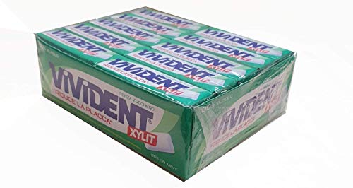 Vivident Xylit Greenmint - Chewingum Gusto Menta Da 40 Confezioni