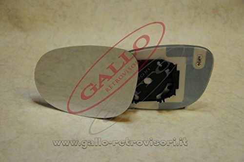 Specchio Retrovisore Specchietto Esterno - Sinistro, Piastrato Termico, Curvo, Cromato, Compatibile Con Lancia Musa Dal 2010