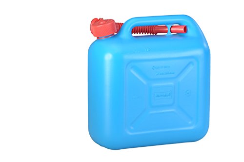 Hünersdorff Tanica Carburante Standard Da 10 Litri, Hdpe Colore Blu, Con Omologazione Un, Accessori Rossi