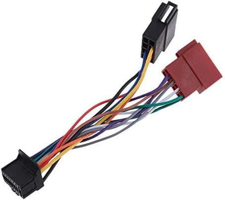 Sound-Way Fascio Cavo Connettore Iso Compatibile Con Autoradio Pioneer 16 Pin, Nero
