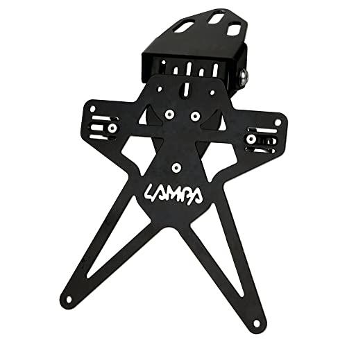 Lampa 91646 Aero-X Evo 6, Portatarga Moto Per Targhe Italiane Con Altezza Ed Inclinazione Regolabili