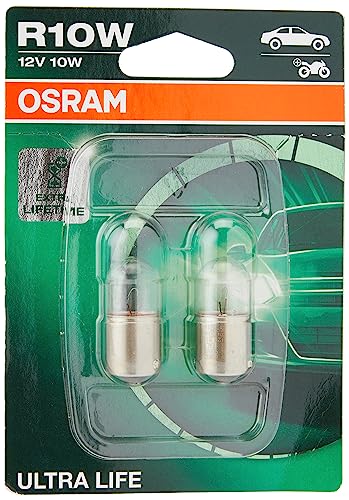 Osram 5008Ult-02B Ultra Life Lampadine Macchina, Doppia Ampolla, R10W