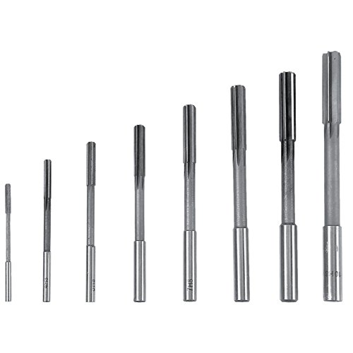 Alesatori A Macchina, Fydun 8 Pezzi Hss Hss Set Di Utensili Per Alesatori Con Mandrino 3/4/5/6/7/8/9/10 Mm Con Gambo Dritto Accuse Strumenti Industria