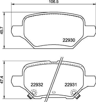 Brembo Hinten P 59 099