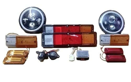 Aespares Set Completo Di Luci Led + Fanale Posteriore Compatibile Con Suzuki Samurai Sierra Jimny