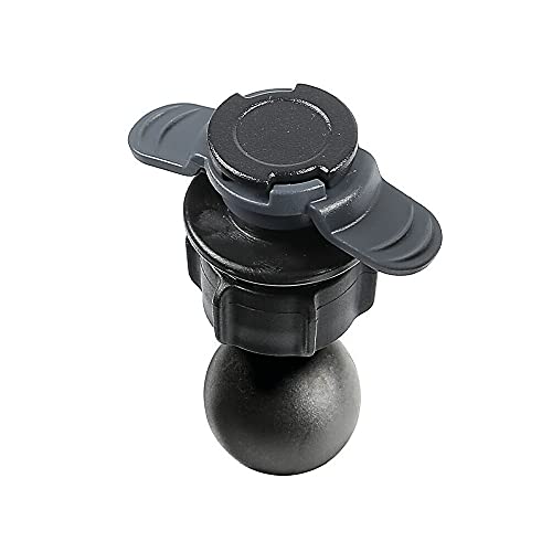 Lampa 90555 Titan Opti Ball Head, Connettore Duolock Con Sfera Da 25 Mm / 1” Compatibile Con Custodie Opti Line, Nero