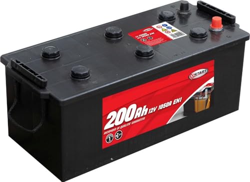 Batteria Per Autocarro E Trattori 200Ah 12V 1050A Polo Positivo Sinistro