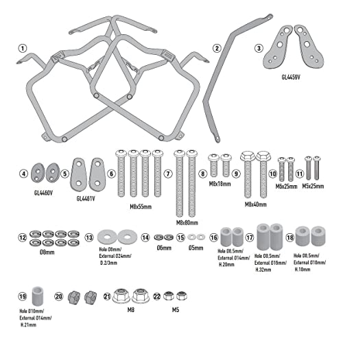Portavaligie Laterale Specifico Per Valigie Monokey® O Retro Fit Per Ktm 390 Adventure (20) - Pl7711