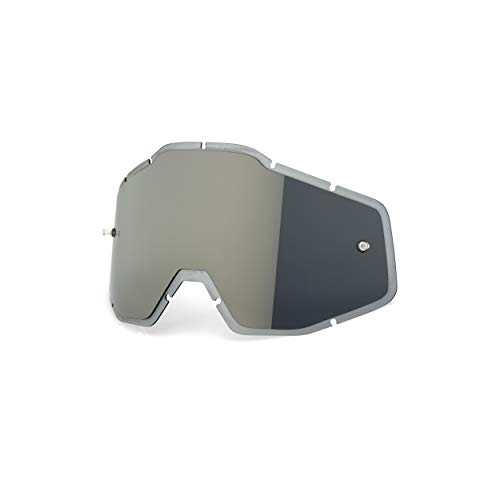 100% Lente Ricambio Racecraft/Accuri/Strata, Unisex-Adulto, Argento, Taglia Unica