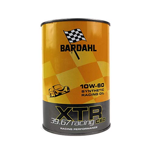 Bardahl 327039 - Olio Motore Per Auto, Xtr C60 Racing 39.67 10W60, 1 Litro, Lubrificante Speciale Per Impieghi Sportivi, Formula 100% Sintetica