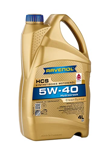 4 Liter Ravenol 5W-40 Hcs Mb 229.3, Mb 226.5, Renault Rn0700, Renault Rn0710, Vw 502 00, Vw 505 00, Bmw Longlife-01, Chrysler Ms-10850, Chrysler Ms-10