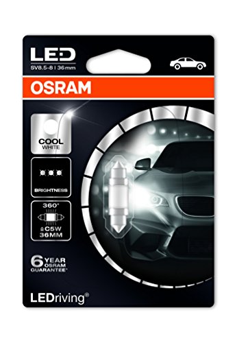 Osram 6498Cw-01B Led Per Illuminazione Interna, Bianco, 36 Mm, Set Di 1