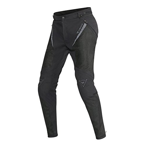 Dainese 2755094_631_40 Drake Super Air Lady Tex Pants Pantaloni Moto Donna Estivi Nero/Nero, 40 Eu