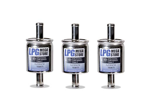 Lpg, 3 X Filtro Gas Per Auto A Gpl, 12 Mm, Filtro Universale