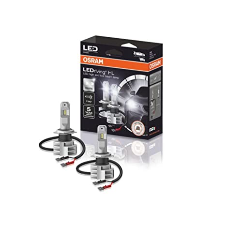 Osram Ledriving Hl H7 Gen2, Proiettore Led Off-Road, Sostituzione Adatta Per H7, 12/24V, 6000K, Bianco Freddo, Confezione Da 2, 17.75 X 17.75 X 17.7