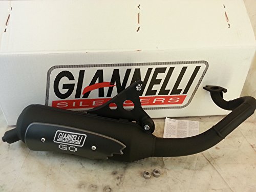 Giannelli Marmitta Scooter "Go" Malaguti F.12 Phantom Motore Raff. Aria '08/09 Mod.Non Power Up Vern. Nera