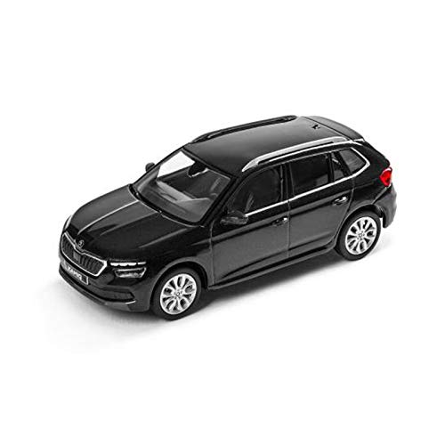 Skoda 658099300F9R Kamiq - Modellino Auto In Miniatura In Scala 1:43, Accessori Magici Neri
