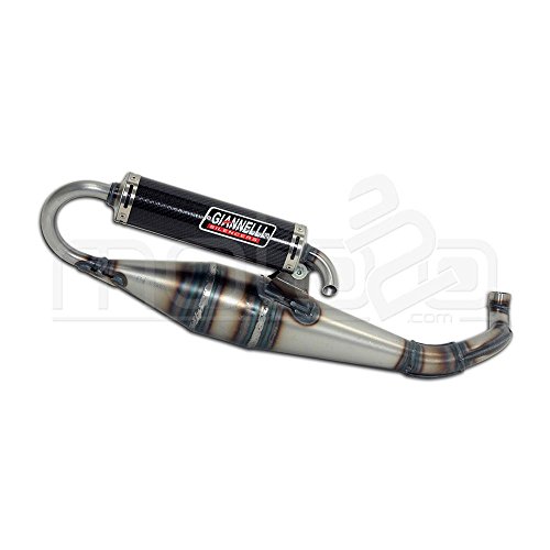 Giannelli Marmitta Scooter Shot V4 Motore Minarelli Orizzontale Omolog. E13 0346 Con Silenziatore Carbonio