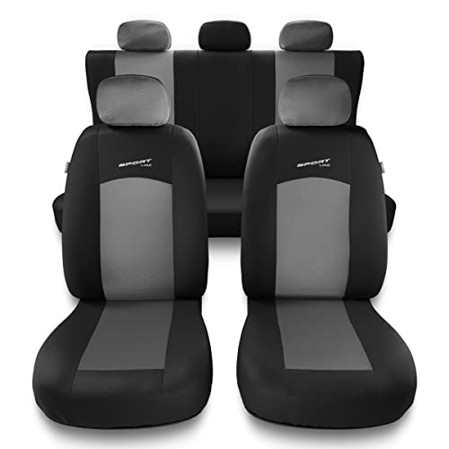 Mossa Coprisedili Compatibili Con Kia Stonic (2017-2019) - Fodere Sedili - Set Coprisedili Auto Universali - S-G2