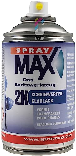 Spray Max 2K - Vernice Trasparente Per Fanali, 250 Ml