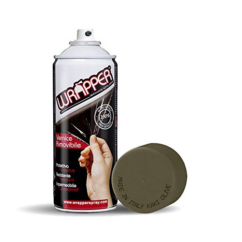 Wrapper Spray Vernici Rimovibili Camouflage, Kaki Olive