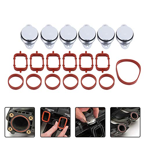 535D Swirl Flap Delete - Adatto Per Auto Repair Swirl Flap Bung 6X 33Mm Swirl Flap Blanks Bungs Intake Gaskets Kit Per 320D 330D 520D 525D 530D 730D