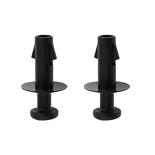 Emagtech 2 Pezzi Nero In Plastica Trim Pannello Di Fissaggio Mensola Auto Vassoio Posteriore Cinghia Fissaggio Clip Fermi 95129884 Compatibile Con Vau