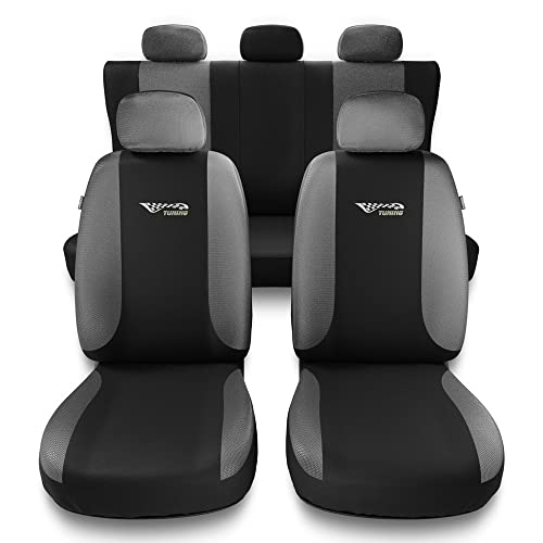 Mossa Coprisedili Compatibili Con Renault Clio Ii, Iii, Iv (1990-2019) - Fodere Sedili - Set Coprisedili Auto Universali - Tg-S