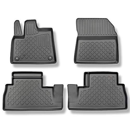 Mossa Tappetini Auto In Tpe Compatibili Con Citroen Berlingo Iii Combi (06.2018- ) - Tappeti Auto Neri - G