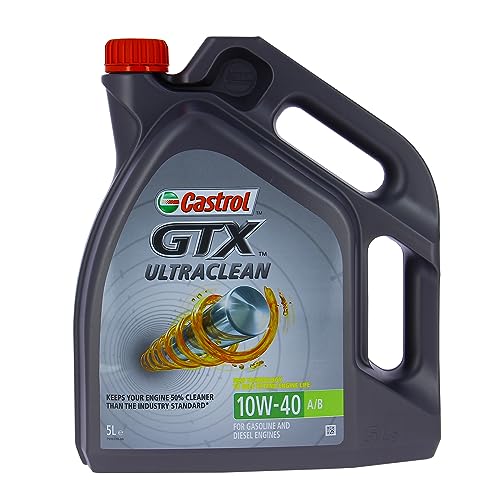 Olio Motore Castrol Gtx Ultra Clean 10W-40 A3/B4, 5 Litri (Prodotto Nuovo, Formula Migliorat