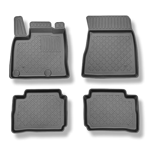 Mossa Tappetini Auto In Tpe Compatibili Con Nissan Qashqai Iii (J12) E-Power Suv (07.2022- ) - Tappeti Auto Neri - G