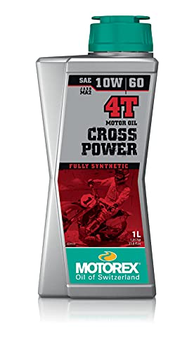 Motorex Olio Motore 4T Cross Power Sae 10W-60 Per Moto, 1 L