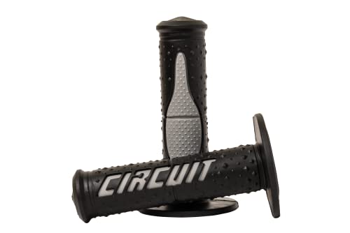Circuit Equipment Ma008-213 - Manopole Per Moto Electra Racing, Colore: Nero/Grigio