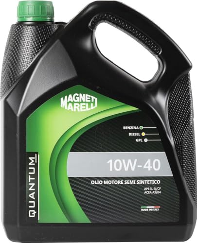 Magneti Marelli Lubrificante Auto Semi Sintetico Olio Motore Quantum 10W-40 4 Litri