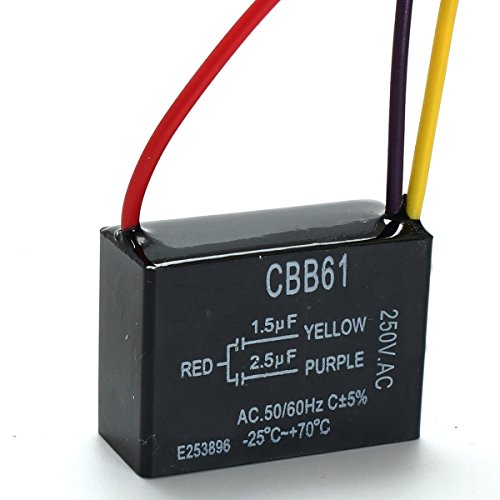 Ladicha Cbb61 1.5 Uf + 2.5 Uf 3 Legare 250Vac Ventilatore A Soffitto Condensatore 3 Fili