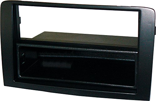 Mascherina Autoradio 1 Din Con Cassetto Portaoggetti Rimovibile Colore Nero